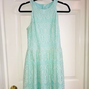 Mint green Lace Dress